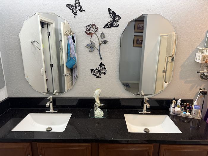 Bathroom vanity after cleaning, Casa Grande, AZ