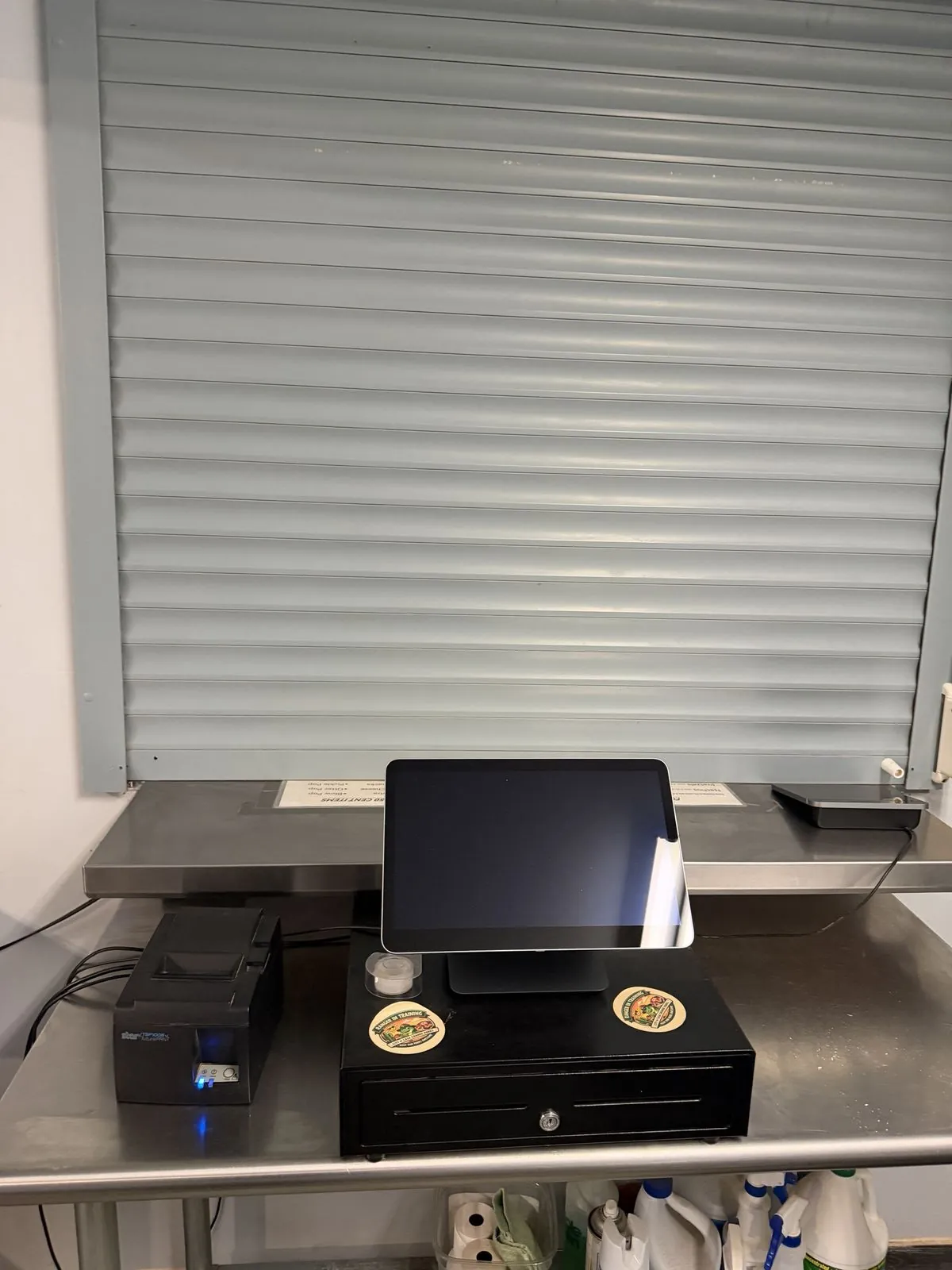 Concession stand counter after deep cleaning, Casa Grande, AZ