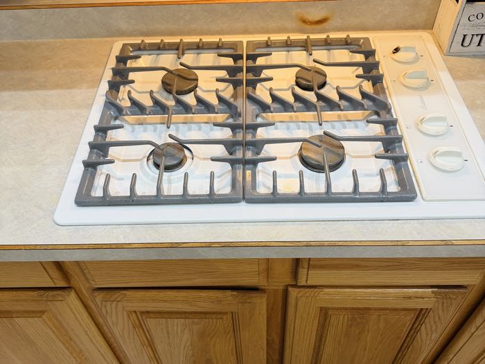 Gas stovetop after cleaning, Casa Grande, AZ