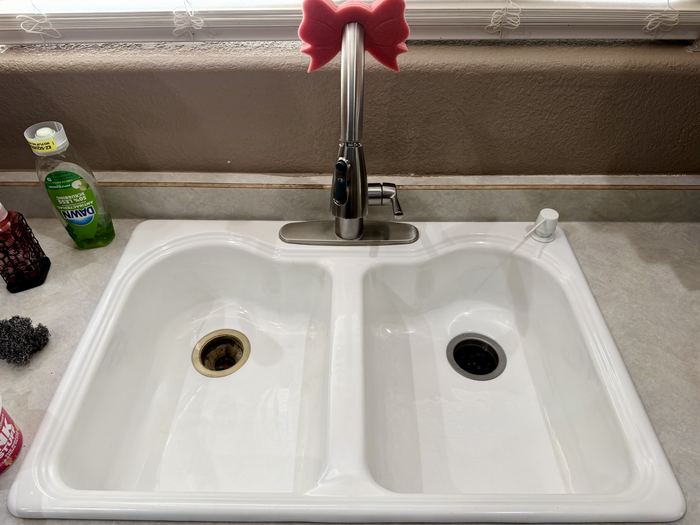Kitchen sink after cleaning, Casa Grande, AZ