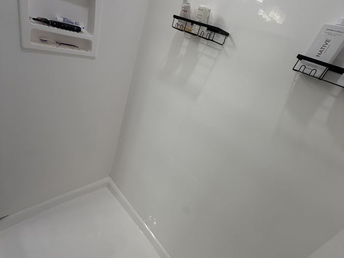 Shower stall after cleaning, Casa Grande, AZ