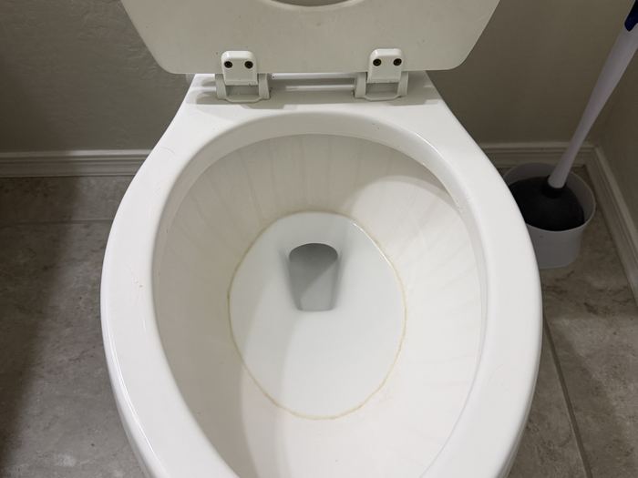 Toilet bowl before cleaning, Casa Grande, AZ